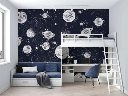 Planets in Space Wallpaper