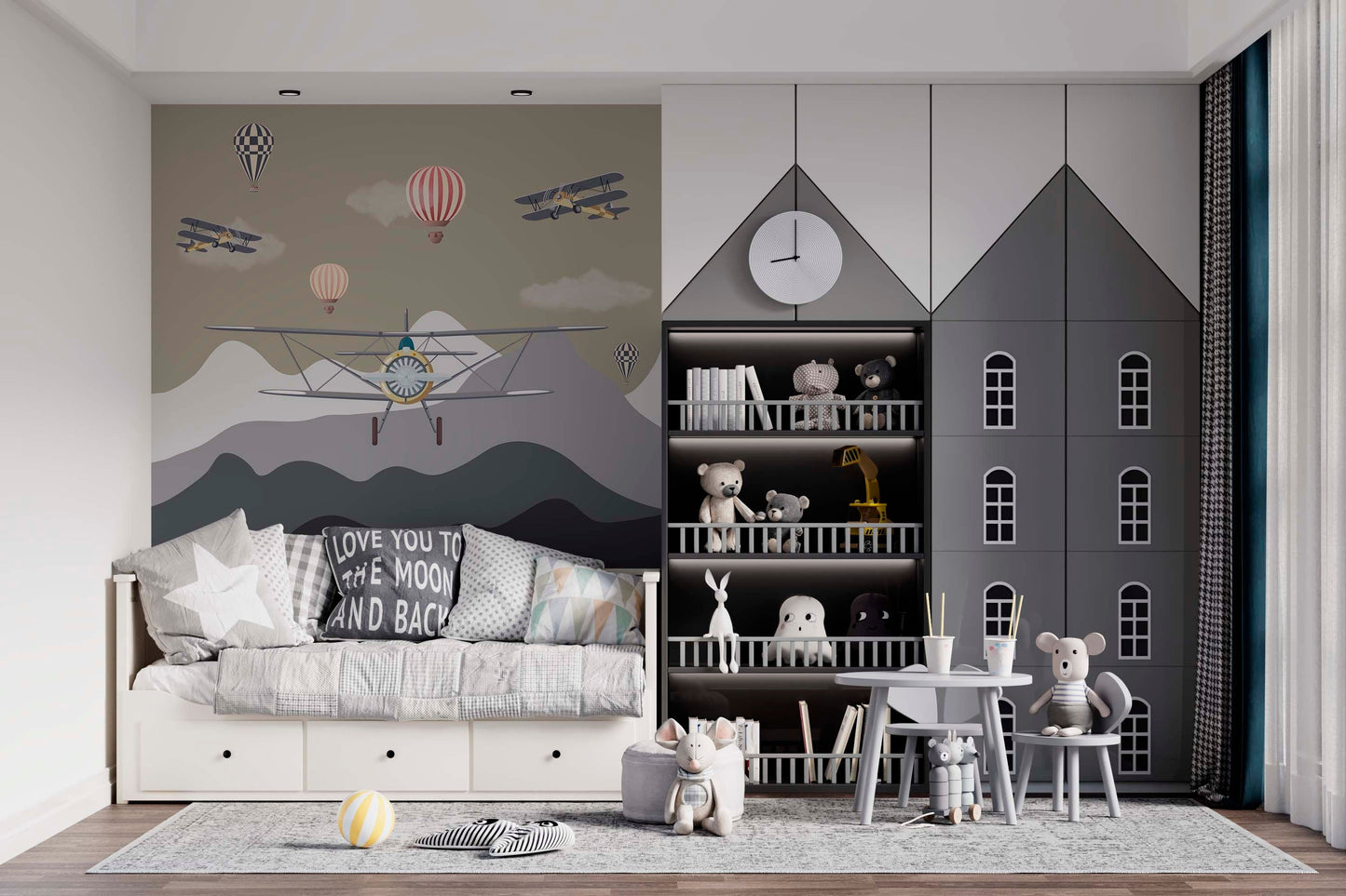 Retro Air Transport Wall Mural