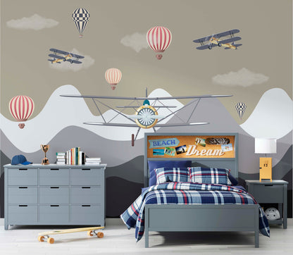 Retro Air Transport Wall Mural